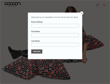 Tablet Screenshot of cocoontextiles.com